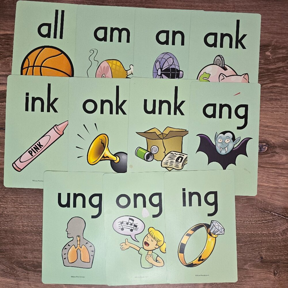 Wilson Fundations Sound Cards 1- GLUED SOUNDS